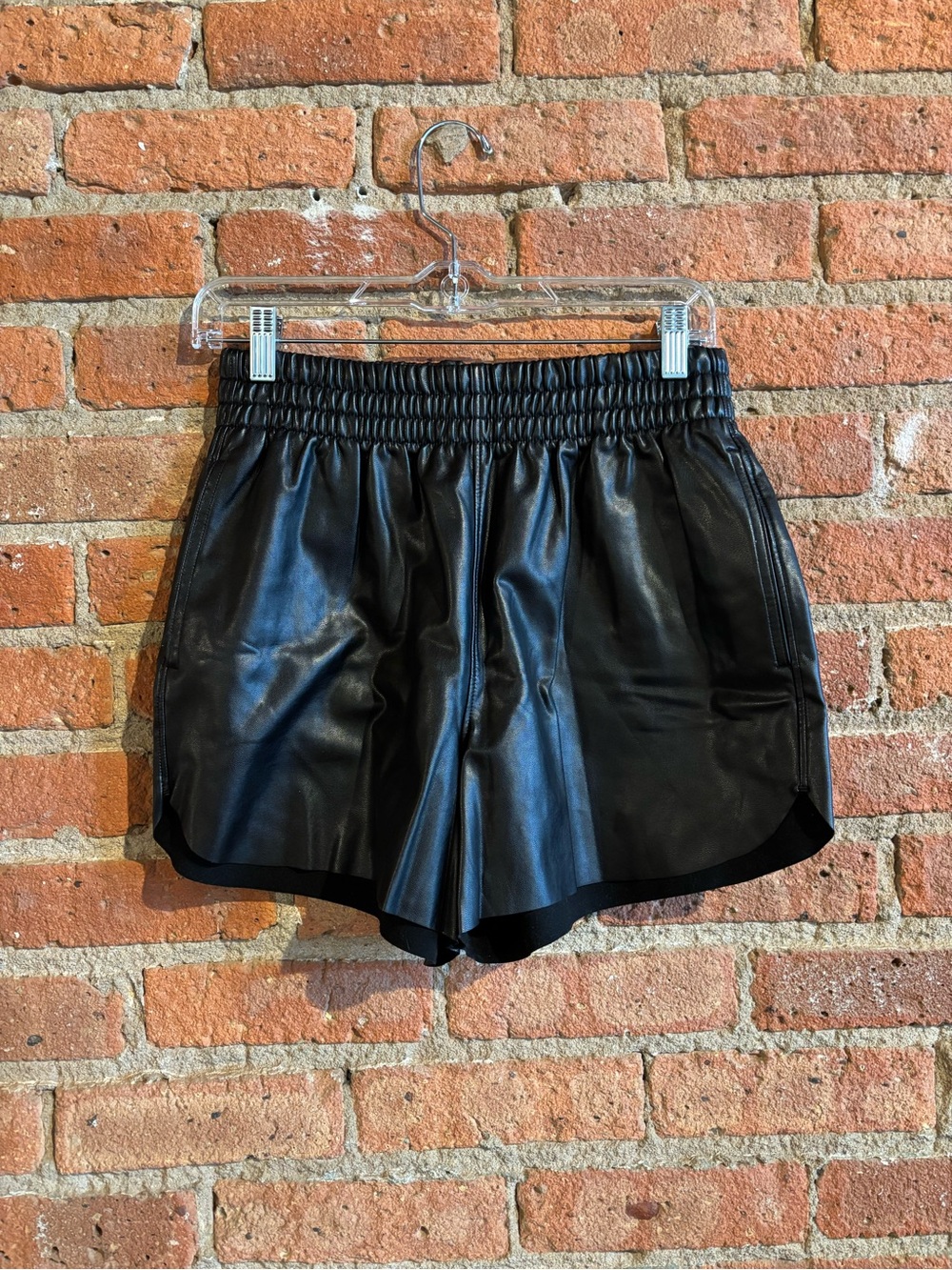 A&F Vegan Leather High Waisted Shorts
